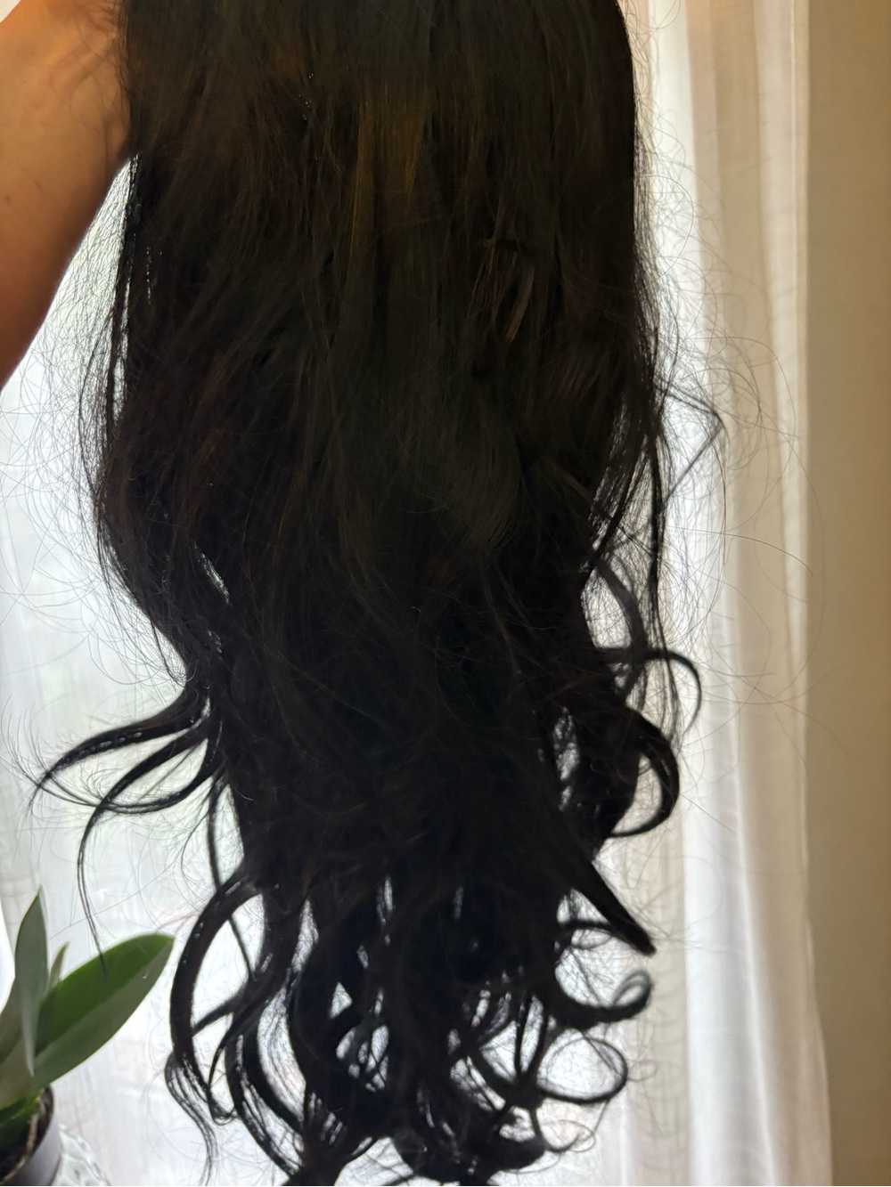 Premium Black Wavy Clip-In Hair Extension
